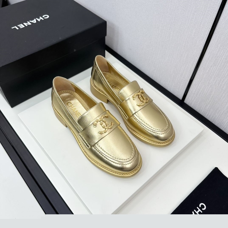 Ch*el leather shoes